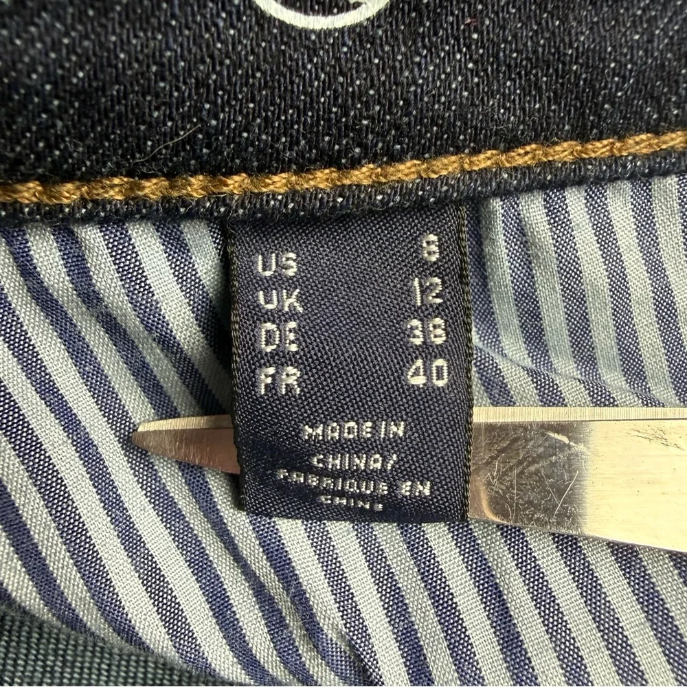 Lands' End Jeans 8 Blue Dark Wash Straight Leg Fit 2 Stretch Denim NEW NWOT😍 - Picture 6 of 13